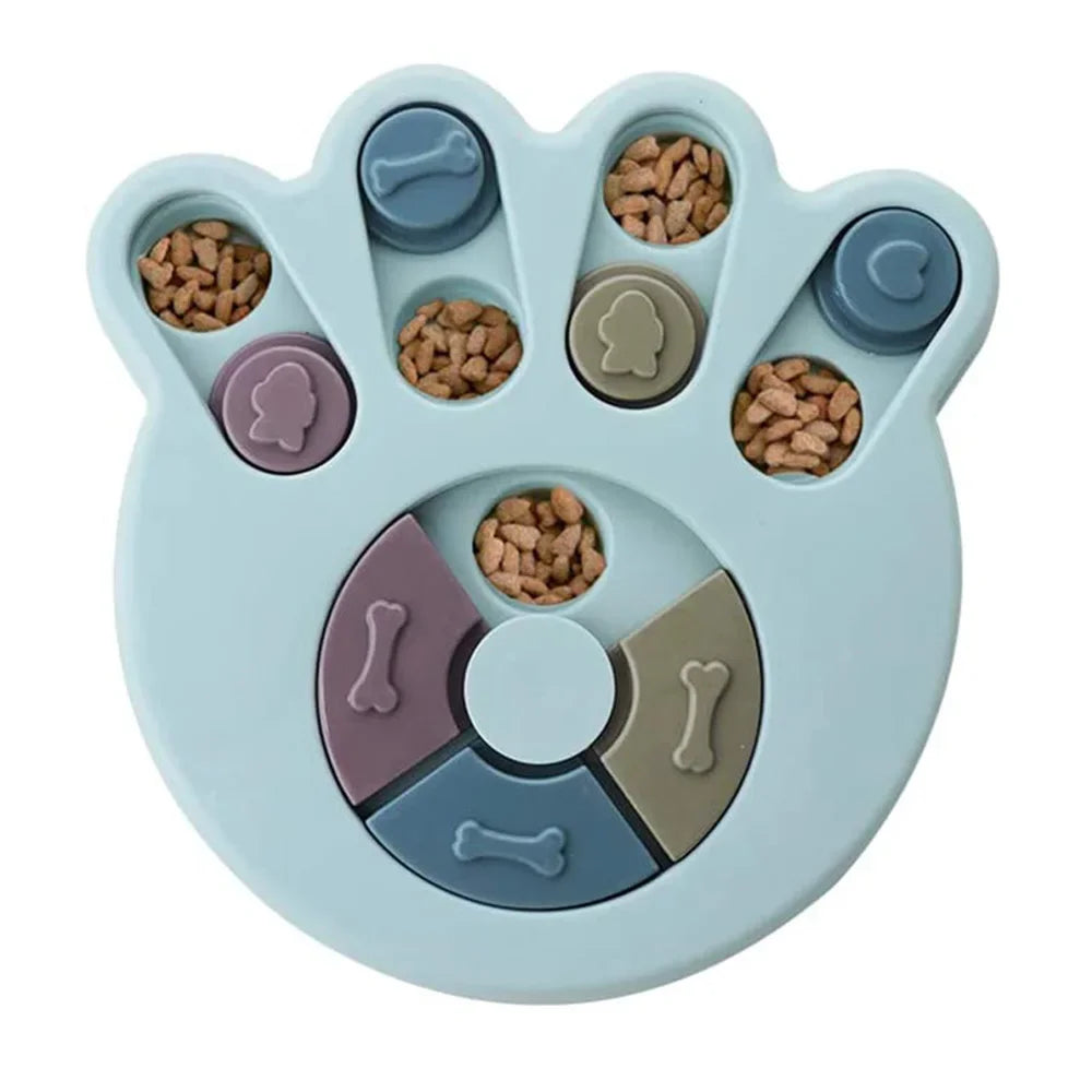 プッシュボタン式スロー給餐機™｜知育パズルボール 早食い防止 犬猫共用インタラクティブフード