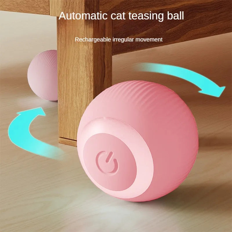 自動で動く猫じゃらしボール™｜USB充電式 電動ころころ 犬猫用ひとり遊びおもちゃ