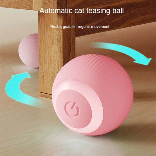 自動で動く猫じゃらしボール™｜USB充電式 電動ころころ 犬猫用ひとり遊びおもちゃ