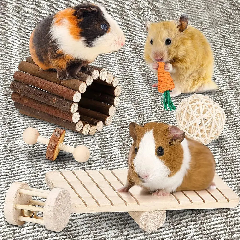 小動物用歯みがきおもちゃ8点セット™