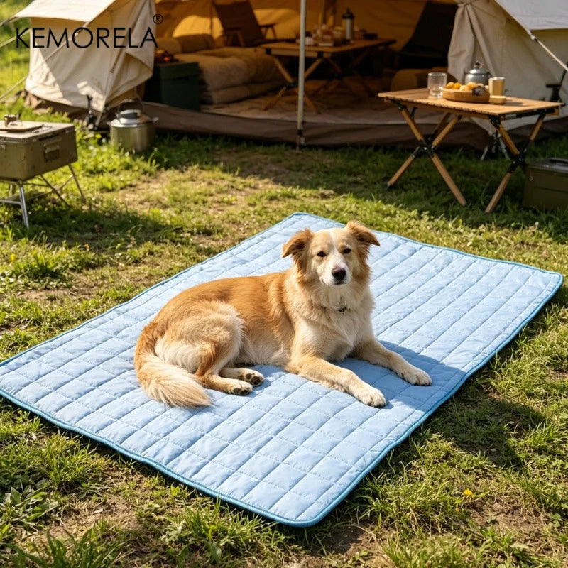 KEMORELA 2026 Ice Cool Upgrade Dog Cooling Mat Summer Pet Cold Bed Extra Large For Small Big Dogs Pad Breathable Pet Cold Bed