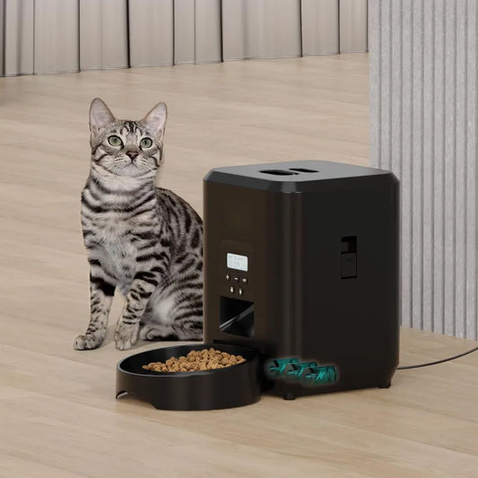 スマートペット給餌機™｜タイマー設定付き 猫犬用自動スローフィーダー