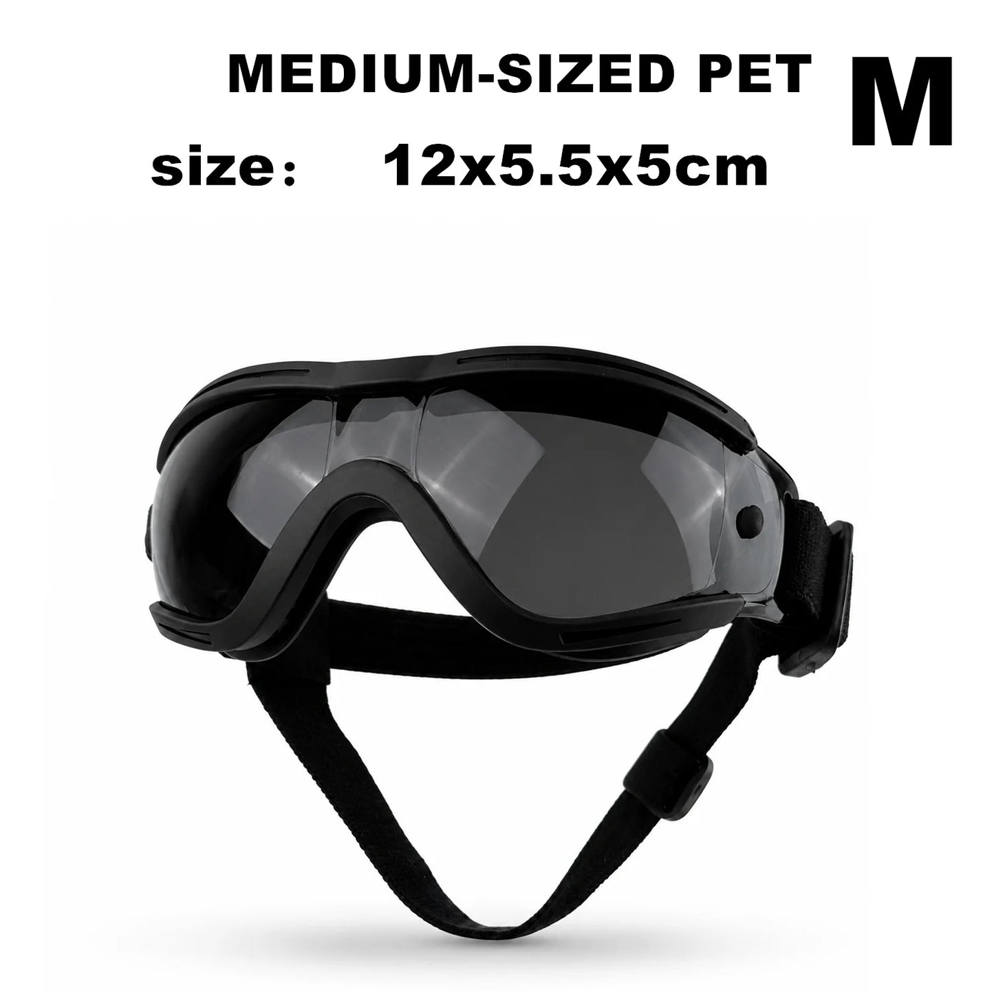Pet Adjustable Dog Goggles Sunglasses Anti-UV Sun Glasses Eye Wear Protection Black Widely Used Dog Sunglasses Pet Dog Supplies