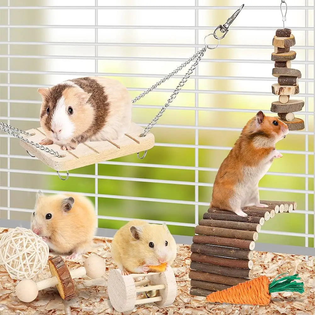 小動物用歯みがきおもちゃ8点セット™