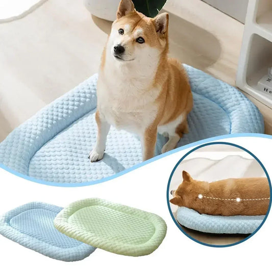 アイスシルクひんやり犬用ベッド™｜夏のペットクッション 通気性抜群の快眠ネスト