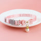 Cat Collar Pink Lace Bow Hanging Bead Cat Choker Bell Dog Cat Supplies Pet Accessories Dog Accessories Dog Cat Products