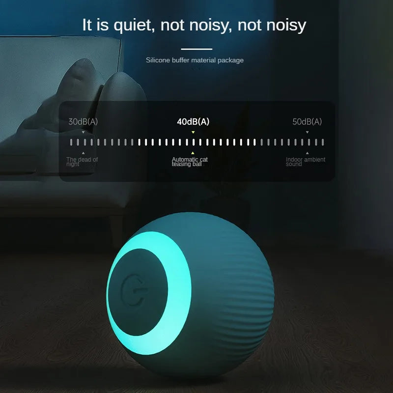 自動で動く猫じゃらしボール™｜USB充電式 電動ころころ 犬猫用ひとり遊びおもちゃ