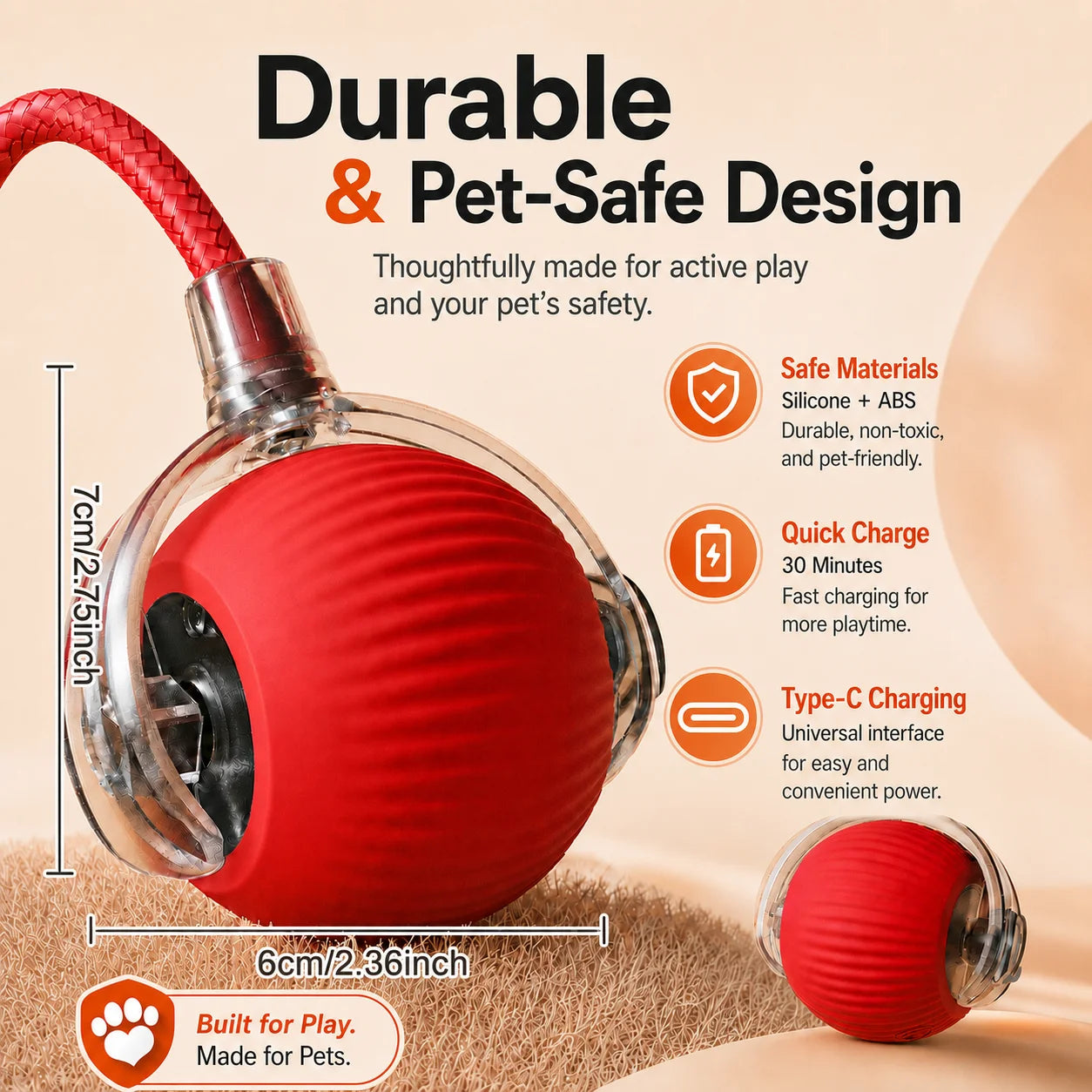 Spin Snacker - Automatic Rolling Treat Ball Interactive Cat Dog Toy