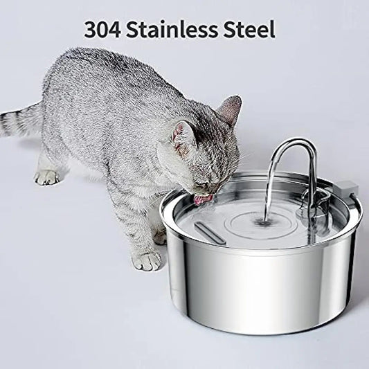 自動猫用ウォーターファウンテン™｜ステンレス製 犬猫兼用循環式給水器