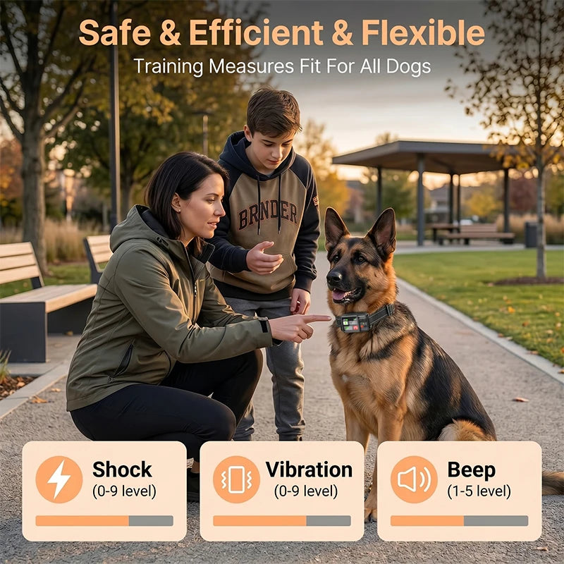 電子犬用フェンス首輪™｜屋外GPS 防水 警告強度調整 充電式ペット見守り
