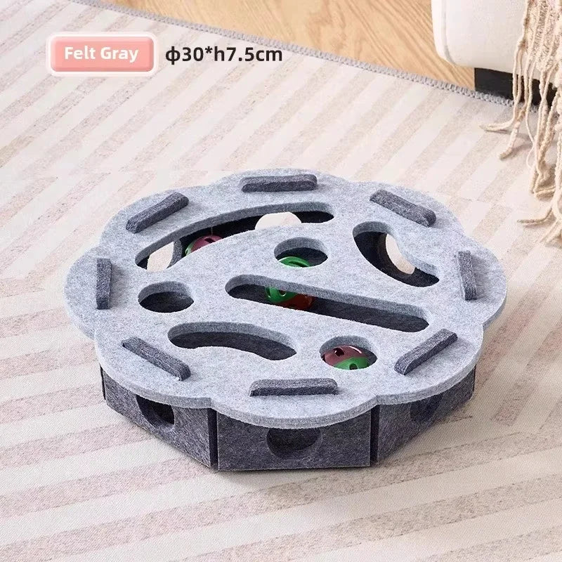 キャットパズルトイ™｜フェルト製知育おもちゃ 猫の運動不足解消 室内遊び 犬・猫対応