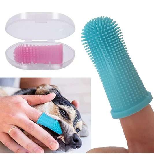 ペット指サック歯ブラシ™｜シリコン製やわらか 犬猫用 歯みがき・口臭ケア