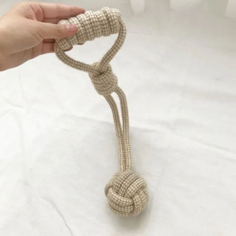 Cat Dog Knot Toy Cleaning Teeth Grinding Teeth Interest Interactive Wear Resistant Knot Toy Play Entertainment Pet Supplies 1Pc