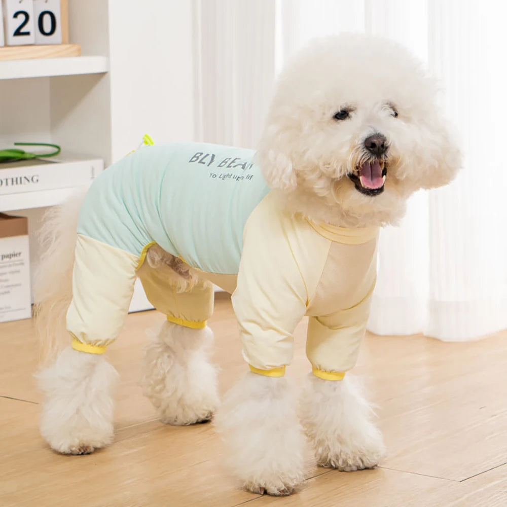 Dog Cooling Suit UV Protection, Lightweight Four Legged Summer Jumpsuit & Vest, Breathable Pet Clothes for Small Medium Dogs