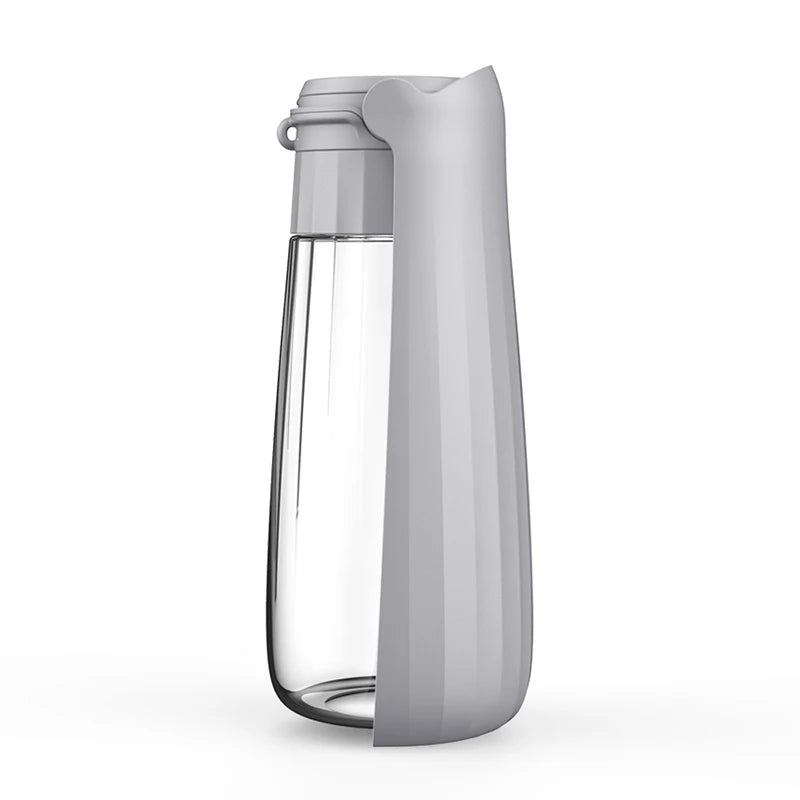 携帯ペット給水ボトル™｜折りたたみ式 漏れ防止 大容量550ml 犬猫用おでかけ水飲み器