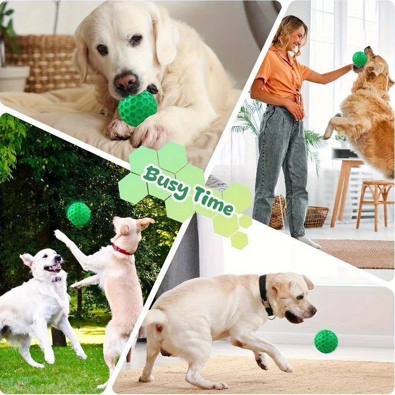丈夫な天然ゴム噛むボール™｜音が鳴る 犬用 デンタルケア 頑丈おもちゃ