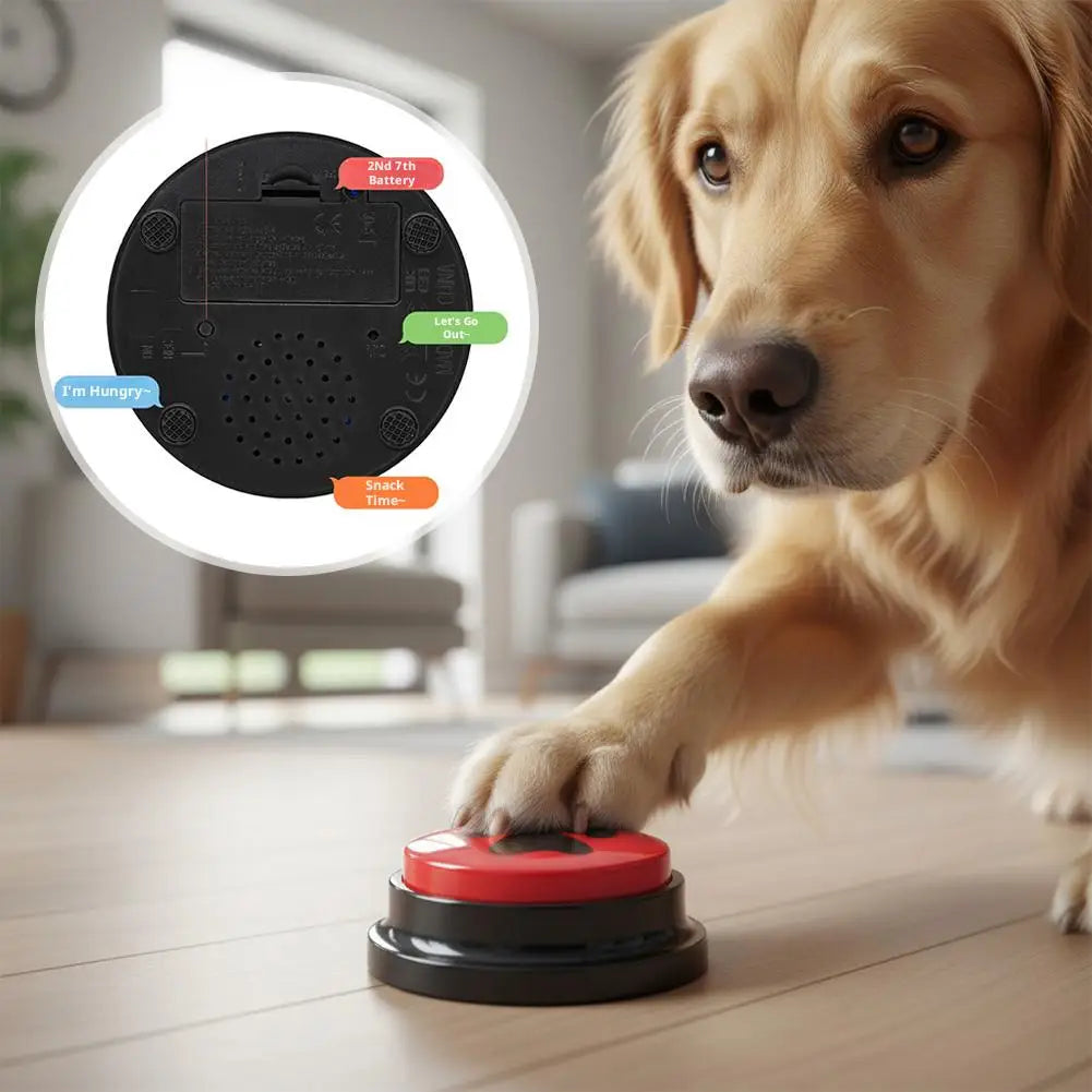 ペットおしゃべりボタン™｜30秒録音・再生 犬猫トレーニング用 コミュニケーションボタン
