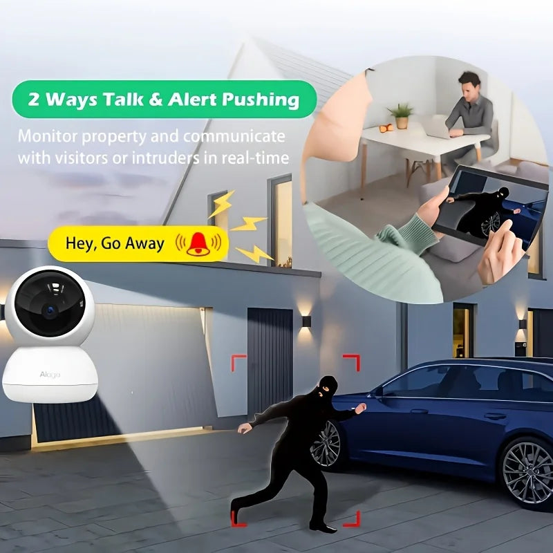 3K見守りペットカメラ™｜360°首振り AI検知 双方向通話 暗視 スマホ遠隔