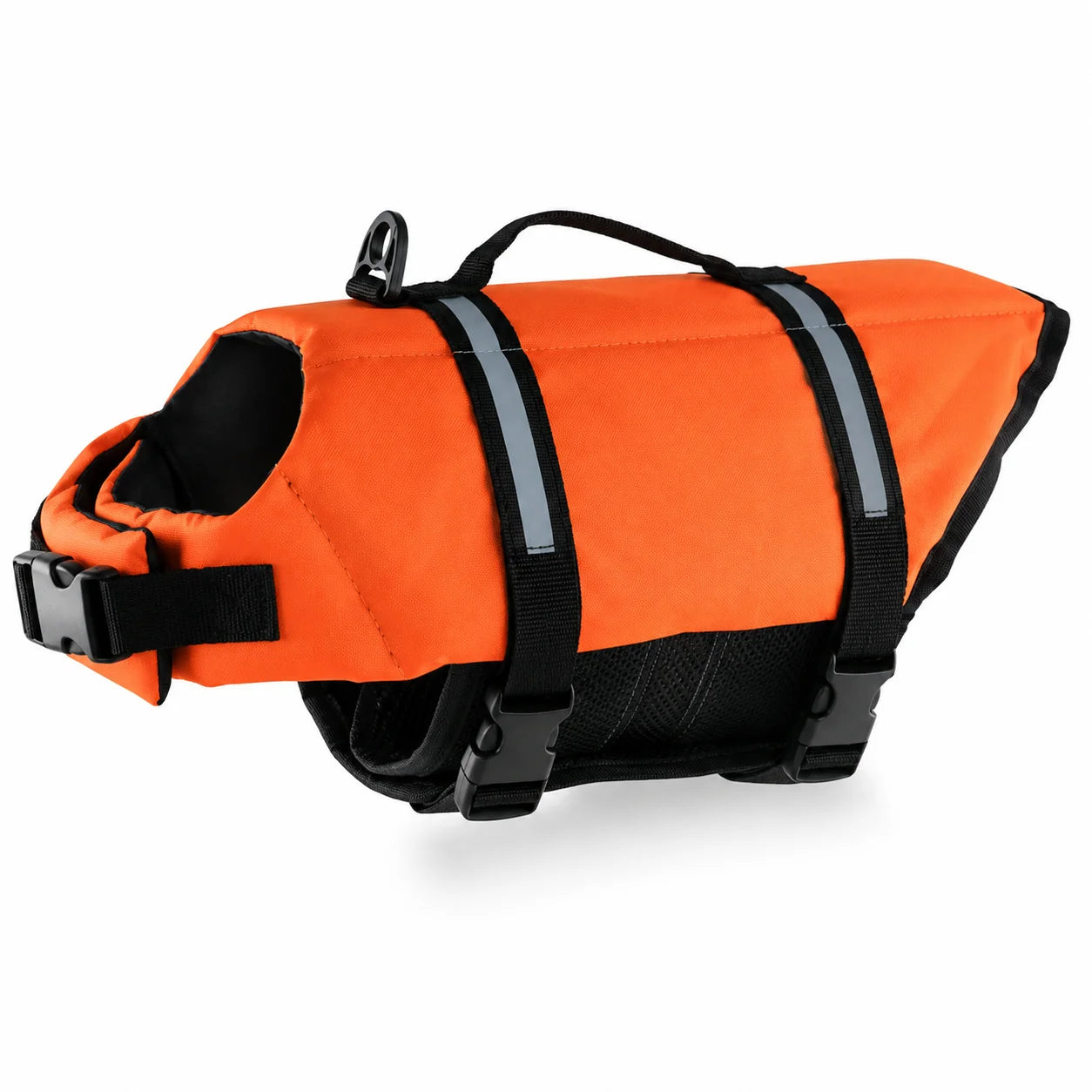 Dog Life Jacket Reflective Adjustable Pet Swimming Vest Enhanced Buoyancy Safety Swimwear with Rescue Handle for Dogs