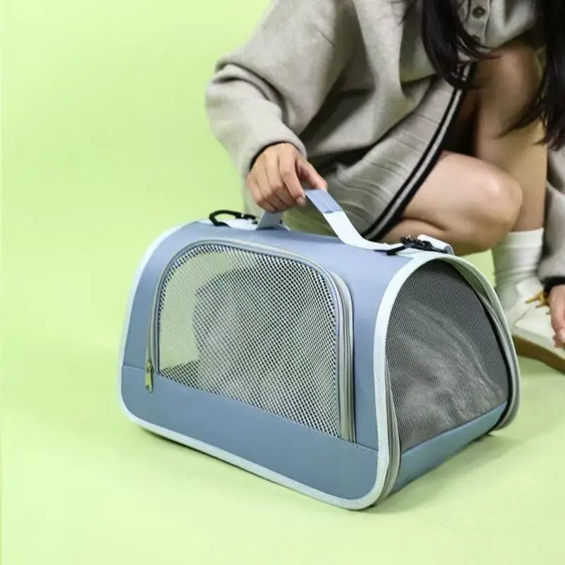 Pet Outing Portable Cat Dogs Handbag Summer Breathable Carrier Travel Puppy Kitten Single Shoulder Bag Pet Carrying Bag Supplie