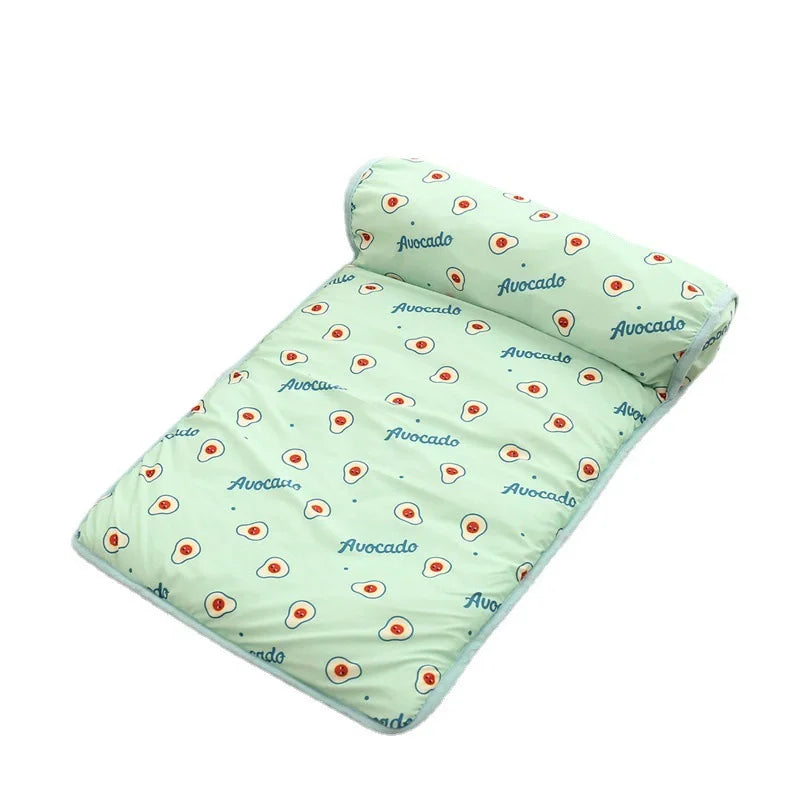 Ice Silk Cooling Pet Mat Summer Cold Feeling Sleeping Pad Non Slip Breathable Ice Pad For Cat Dog Foldable Washable Cooling Pad