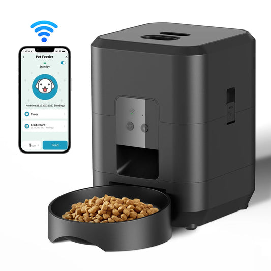 スマートペット給餌機™｜タイマー設定付き 猫犬用自動スローフィーダー