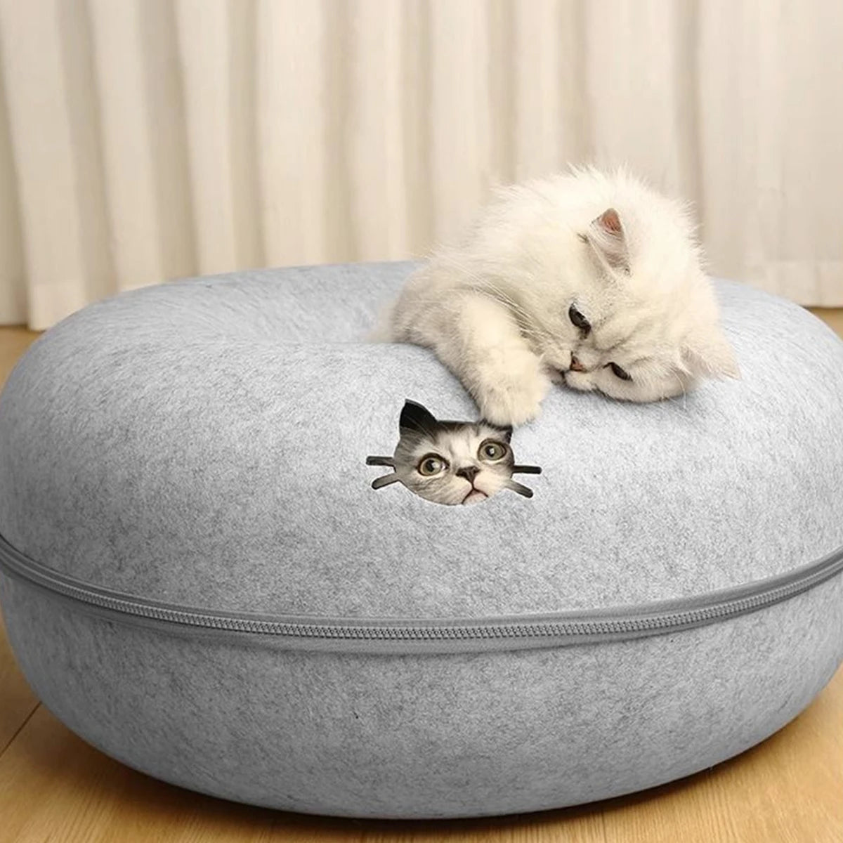 フェルトドーナツ猫ベッド™