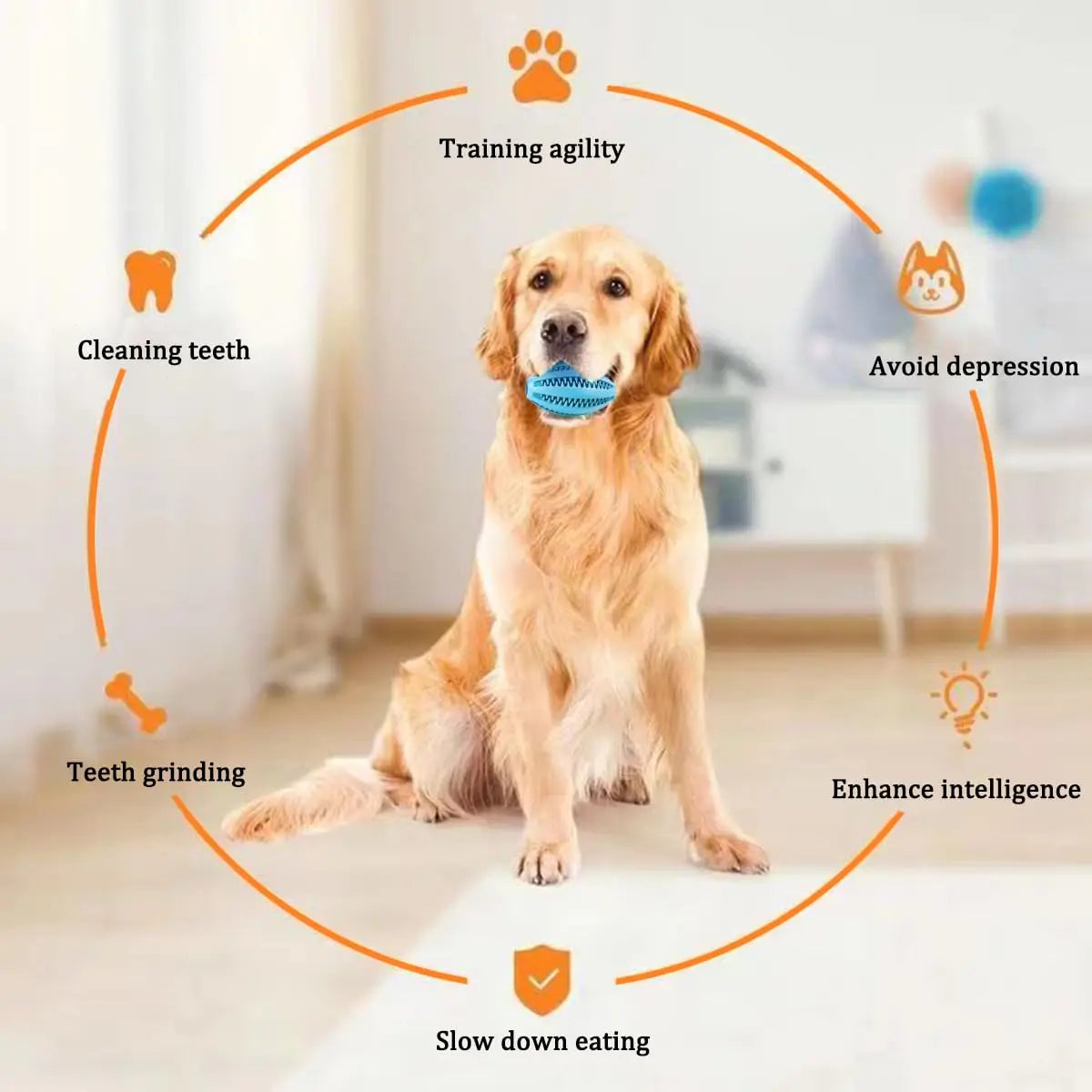 天然ゴム 犬用歯みがきボール™