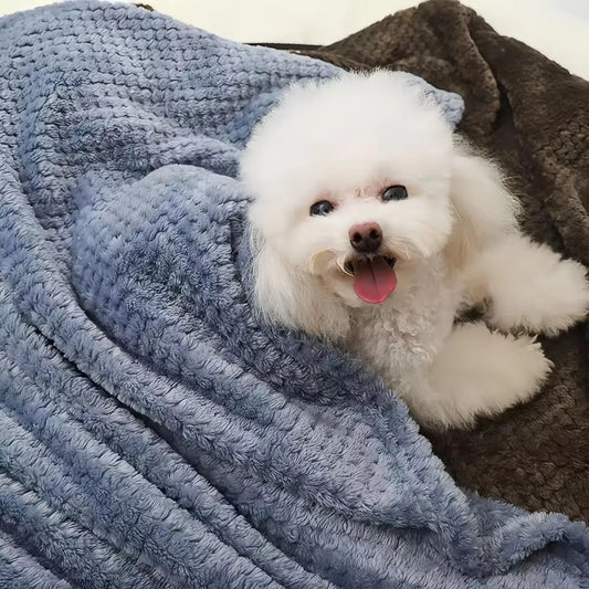 プラッシュペットブランケット™｜4シーズン対応 洗える暖かいペット寝具 犬猫兼用マットカバー